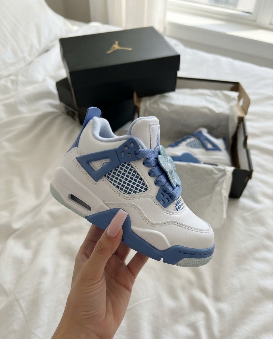 Tenis Jordan Blanca Azul